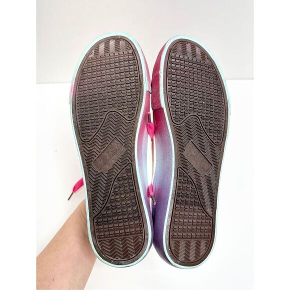 Olivia Miller Shoes Womens Size 8 Sneaker Gazelle White Canvas Pink Ombre Casual - Picture 11 of 11